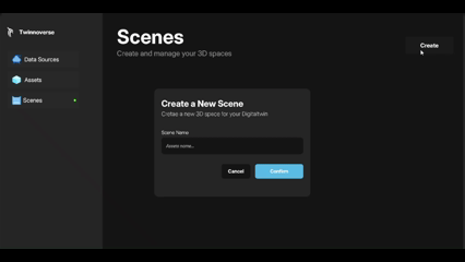 Create the 3D scene