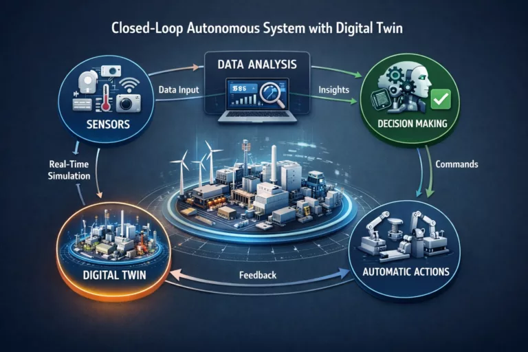 autonomous digital twin closed loop system
